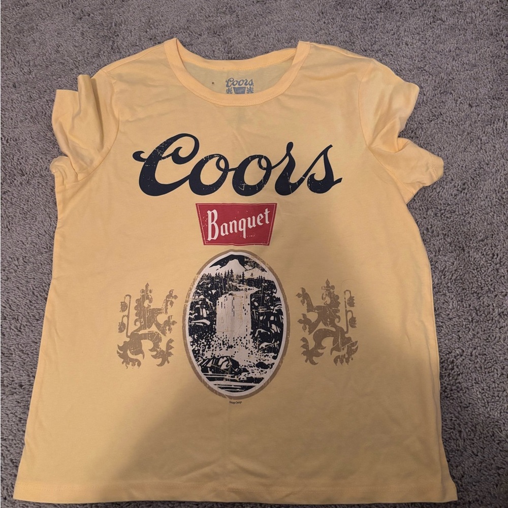 Hybrid Apparel Yellow Coors Graphic Tee